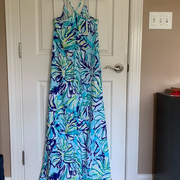 Lilly Pulitzer Philomena Maxi Dress, Stay Cool, size XS NWT - Picture 3 of 9